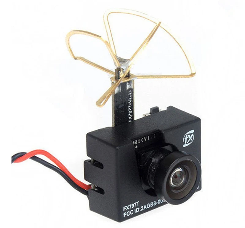 

1PC 600TVL Micro Camera NTSC w 5.8G 25mW Transmission Transmitter VTX Clover Transmitting Antenna for RC FPV Drone Parts