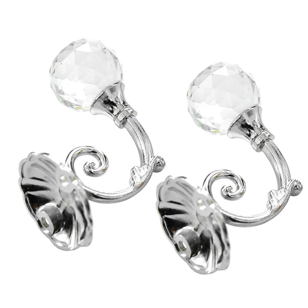 

1/2 Pairs Crystal Curtain Hooks Ideal For Designer Fabric Curtains Accessories Shower Curtain Hooks