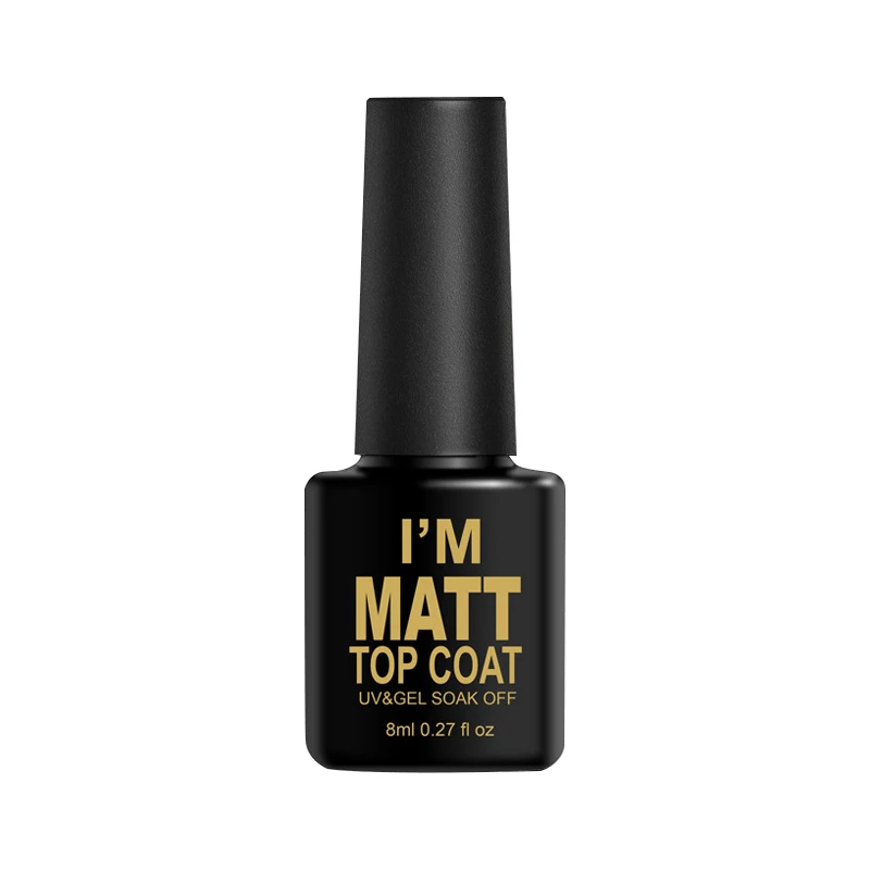Матовый лак для ногтей прозрачный матовый клей Top гель топ Nail Art ультафиолетовый