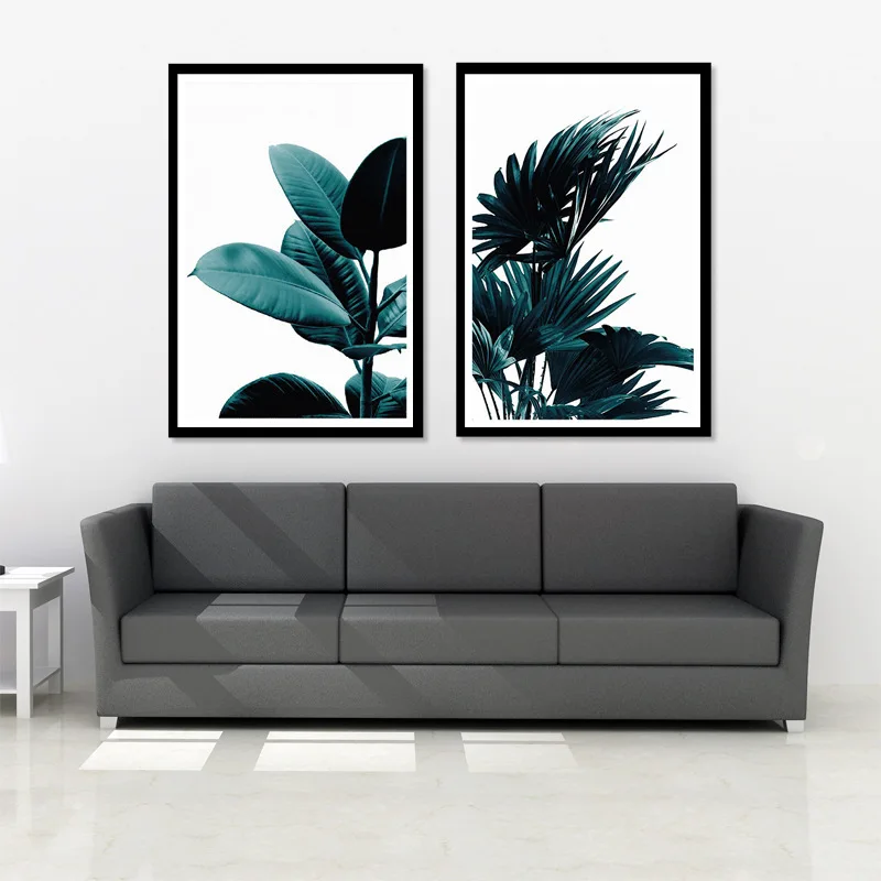 

Watercolor Leaves Wall Art Canvas Painting Green Style Plant Nordic Posters and Prints Decorative Picture Modern Home Decoration