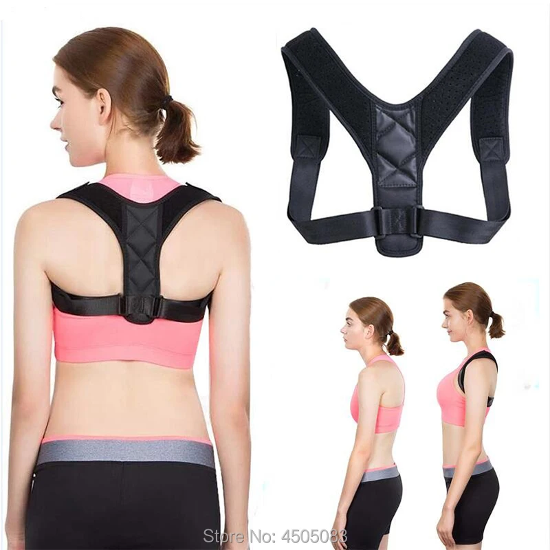

New Posture Corrector Spine Back Shoulder Support Corrector Band Adjustable Brace Correction Humpback Back Pain Relief