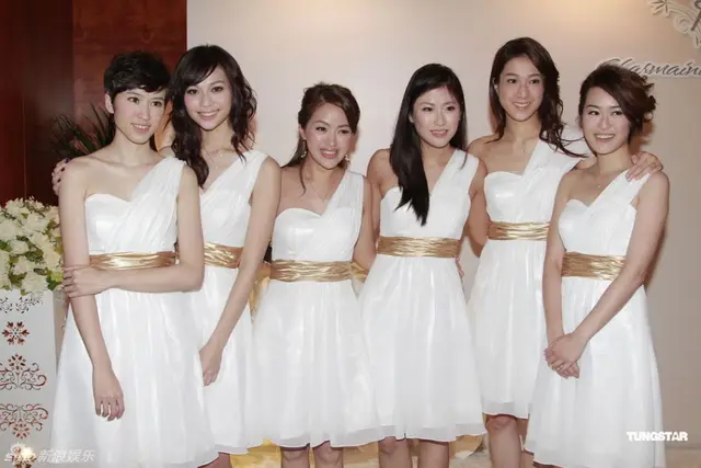 One Shoulder Champagne Colored Bridesmaid Dresses