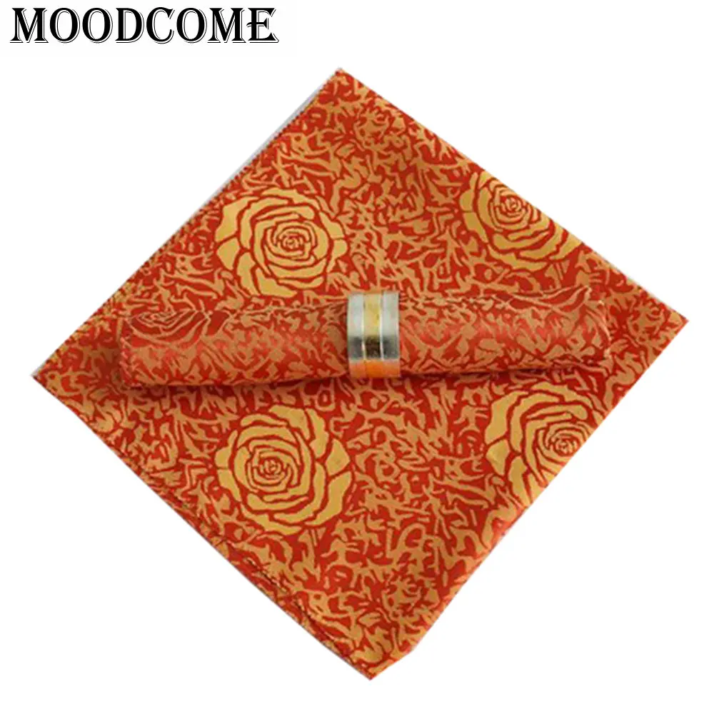 10pcs/lot rose flower wedding napkin party decoration hot sale