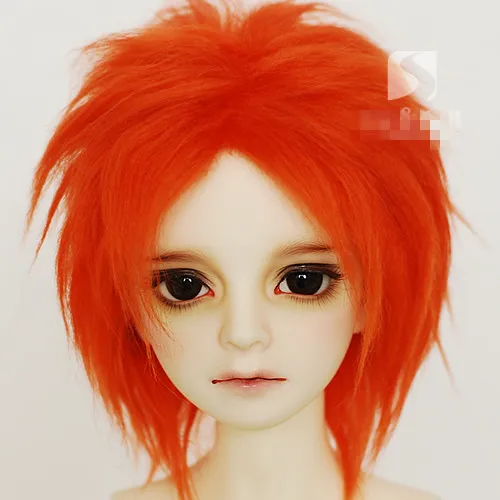 Длинный парик BJD из меха темно-апельсинового цвета для кукол 1/3 1/4 1/6 1/8 1/12