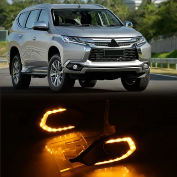 

For Mitsubishi Pajero Sport/Montero Sport/Shogun Sport 2016 2017 2018 Front Fog Light DRL LED Daytime Running Lights