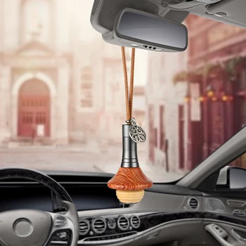 

Car Perfume Smell Decoration Pendant Scent Wood UFO Air Freshener Automobiles Interior Rearview Mirror Fragrance Diffuser Trim