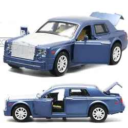 Для Rolls-Royce Phantom сплава Модель автомобиля игрушки классическая легкая музыка отступить Авто Speelgoed игрушечных автомобилей Multi-Цвет Роскошные