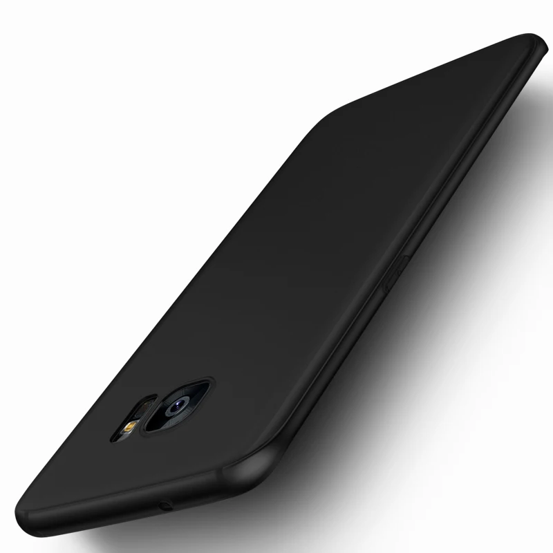 Защитный чехол для Samsung Galaxy S7 Edge мягкий матовый из ТПУ модные тонкие гибкие чехлы