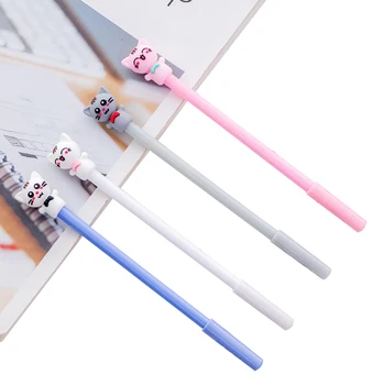 

30pcs/lot kawaii cartoon lucky cat series signature pen reward gifts for students cute stationery gel pen