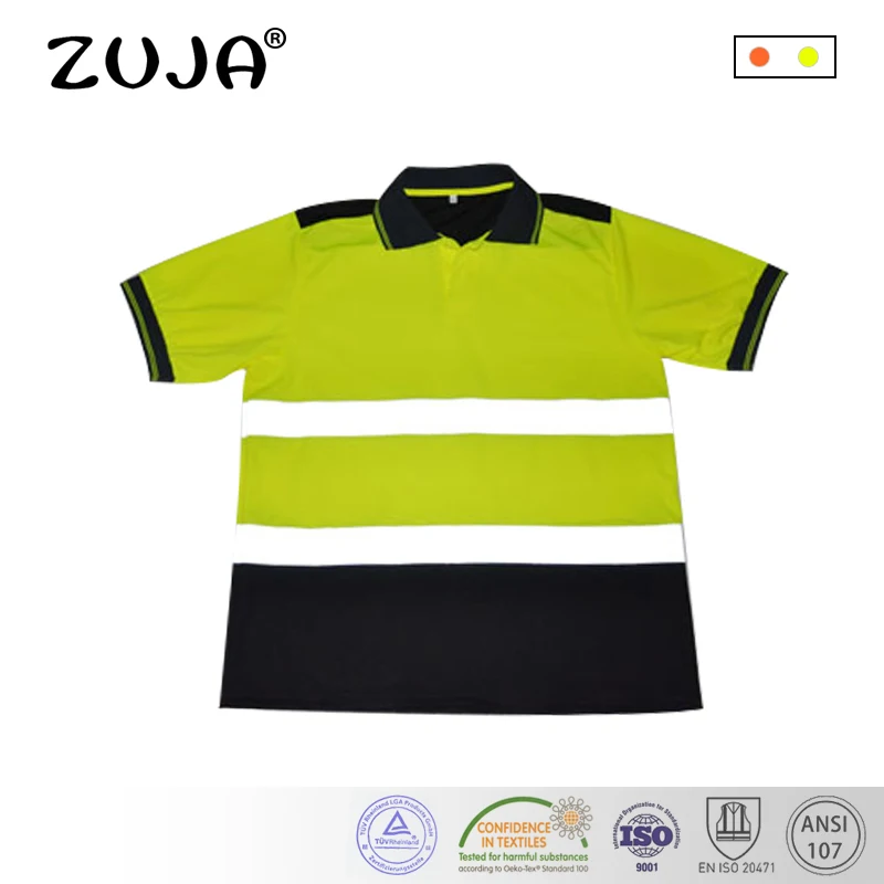 High Visibility Safety Work Shirt Breathable Work Clothes Safety Reflective Safety Polo Shirt High Visibility Safety Work Shirt Breathable Work Clothes Safety Reflective Safety Polo Shirt