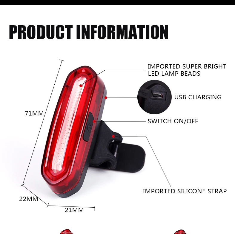 Discount USB Rechargeable Bike Lights Mountain Bike Taillight Warning Light LED Four Modes Two Colors Variable Light Bicycle Light 2 Discount USB Rechargeable Bike Lights Mountain Bike Taillight Warning Light LED Four Modes Two Colors Variable Light Bicycle Light 2