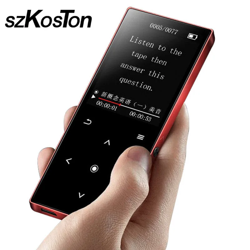 

MP3 Player Bluetooth MP3 Player with Screen Support E-book FM Radio Recorder TF Card 8GB HIFI Music Players Portable Walkman