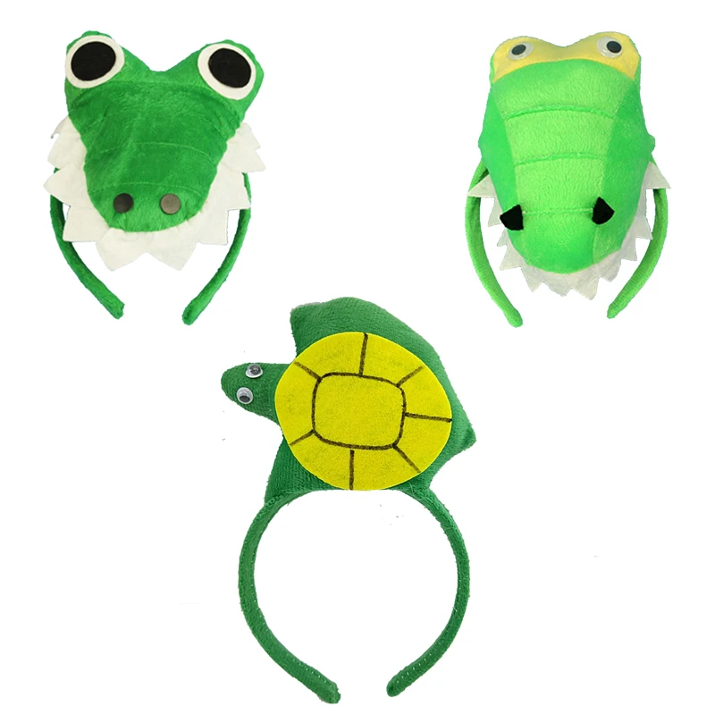 

Kids Boy Girl Crocodile 3D Headband Animal Cosplay Hairband Headwear Birthday Party Gift Christmas Halloween Navidad