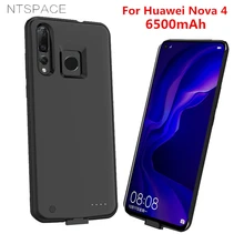 NTSPACE зарядное устройство чехол для huawei Nova 4 power Case 6500 мАч резервного питания банк пакет назад клип батарея зарядный Чехол Чехлы