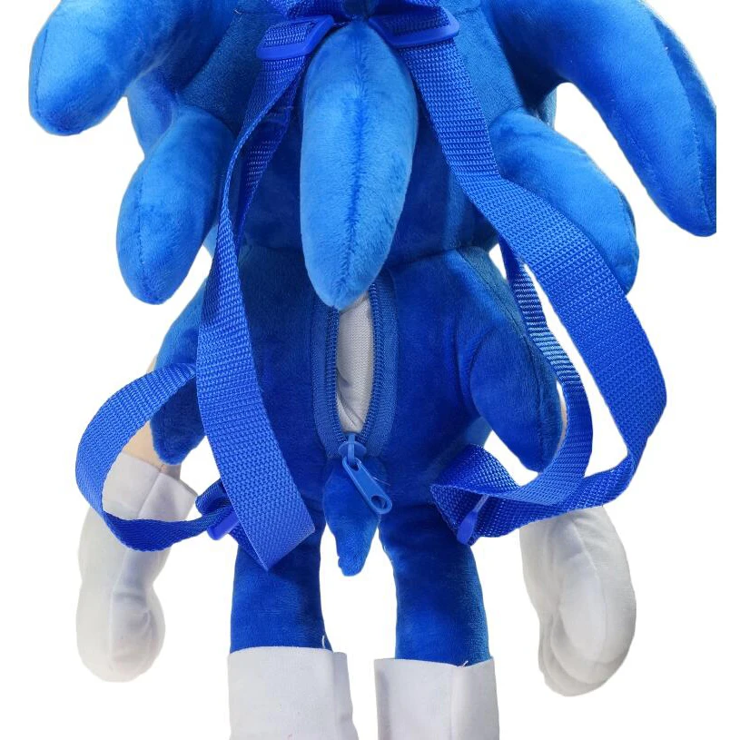 14 дюймов Ежик плюшевые рюкзаки для детей мультфильм синий плюшевый Соник куклы игрушки детей Малыш Школьный ранец