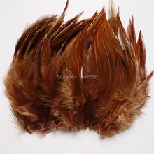 50 pces brown galo plumas 4-6 Polegada/10-15 cm faisão cauda penas de galinha para chapéu ofício máscara dreamcatcher decoração plumas