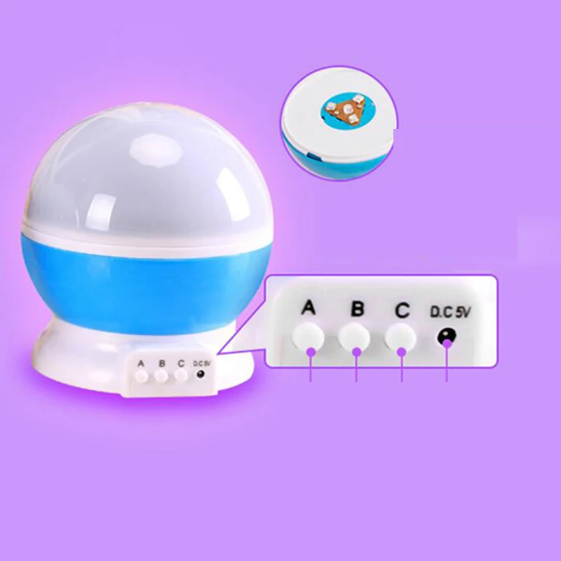 Led Night Lamp Stars Starry Sky LED Night Light Projector Moon Novelty Table Night Lamp Battery USB Night Light For Children (10)