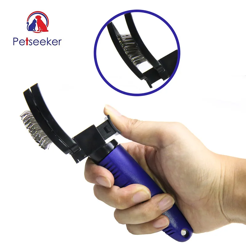 Brusher Long Hair Pets Grooming Brush Comb Undercoat Rake For Dog Brush