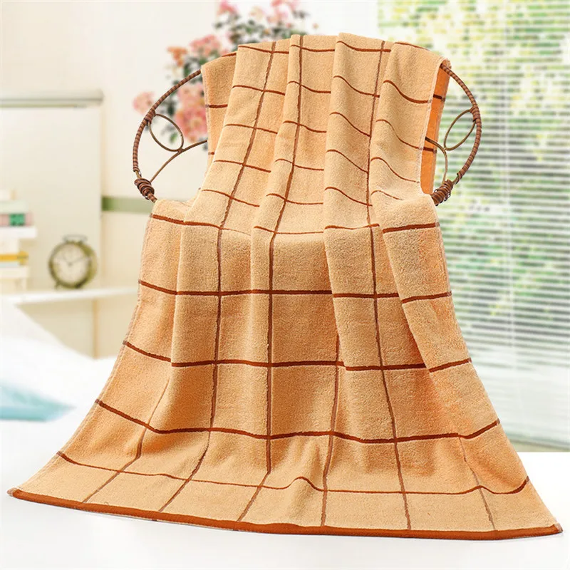 2018 New Cotton Towel Large Grid Striped Bath Towel Swim Soft Absorbent Drying Cloth SPA Bathroom Beach Terry Towels for Adults 2018 New Cotton Towel Large Grid Striped Bath Towel Swim Soft Absorbent Drying Cloth SPA Bathroom Beach Terry Towels for Adults