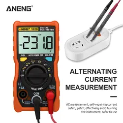 ANENG V02B 4000 Counts Цифровой мультиметр Высокоточный Автоматический диапазон True RMS цифровой мультиметр с фонариком