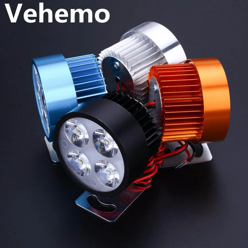 

Motorcycle E-bike LED Headlight Driving Headlamp Spot Light Waterproof Lamp Bulb 10W 4 Color Motorcycle LED Light