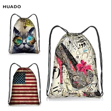 Модная сумка на шнурке новые модные сумки из полиэстера с завязками для женщин/девушек/женщин