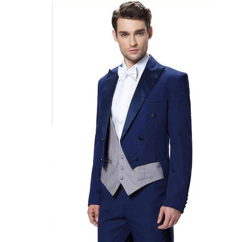 Trajes de boda para hombre, traje de cola de pato, esmoquin para novio, trajes formales de negocios, Blazers, personalizar el traje de boda para novio|groom wedding suit|mens wedding suitswedding suit - AliExpress