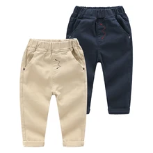 Детские штаны для мальчиков, брюки, одежда, новинка года, популярные повседневные хлопковые узкие брюки с эластичной резинкой на талии для мальчиков, детская одежда, штаны