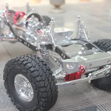 CNC 1/10 масштаб Рок Гусеничный Грузовик Алюминиевый осевой SCX10 шасси карбоновая рама колесная база 313 мм