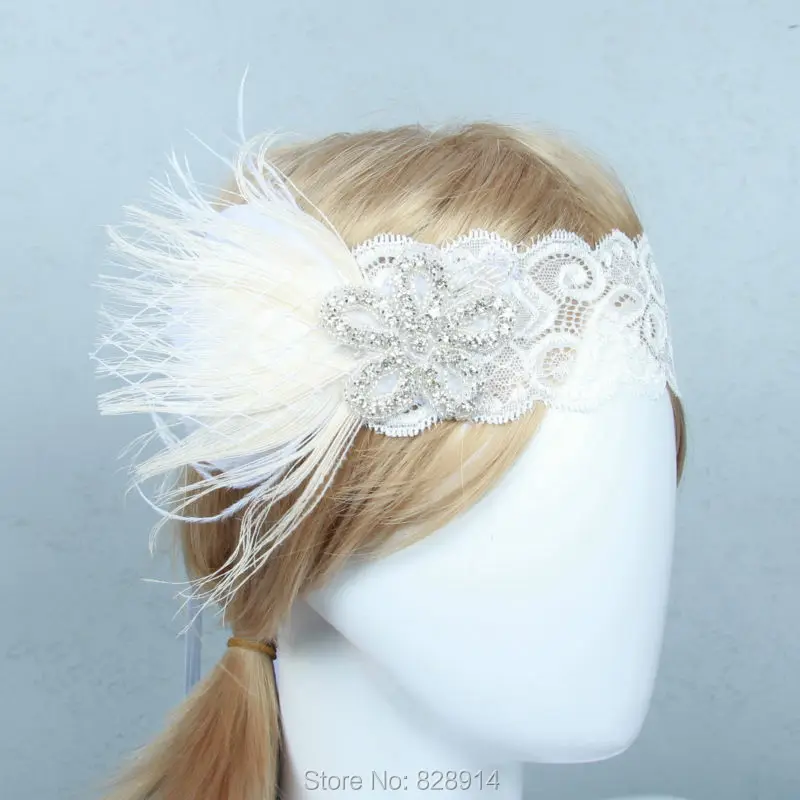 

Vintage 1920s Gatsby Dress Headband Fancy Dress Party Headpiece Hair Band handmade HB8016