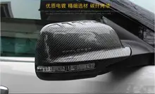 2pcs Carbon Fibre Car Side Mirrors Rearview Cover Trim For Ford Explorer 2013 2014 2015 / 2016 2017 Free shipping