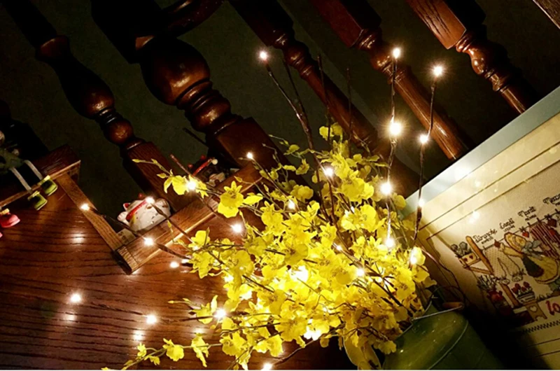 2018 New Modern Branch Lamp Floral Light 20LED AA Battery Powered Willow Branch Fairy Light Vase Coffe Bar Wedding Holiday Decor (11)