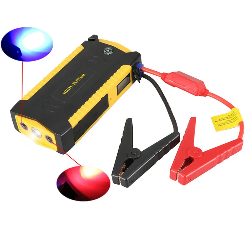 Car Jump Starter 600A Portable Lighter Starting Device Power Bank Multi-function Charger For Car Battery 12V Diesel Car Starter 