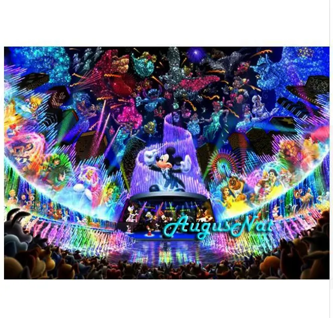 mickey mouse diamond painting full square cartoon figures wall art