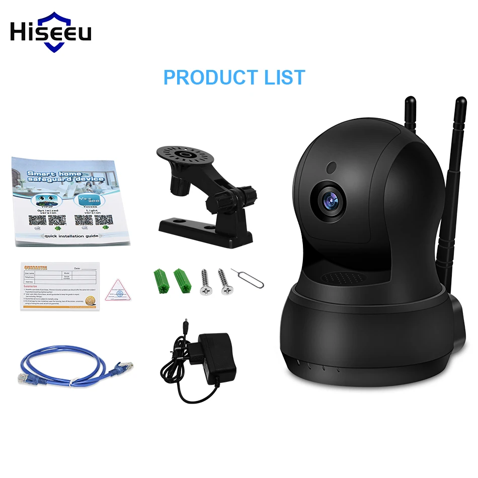 Hiseeu Беспроводная ip камера сетевая мини P HD запись на карту tf 720 домашняя