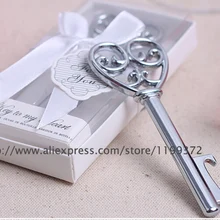 500 шт ключ к сердцу просто Элегантный викторианский открывалка для бутылок вина Инструмент бармена сувенир для свадебной вечеринки подарок белый Розничная коробка