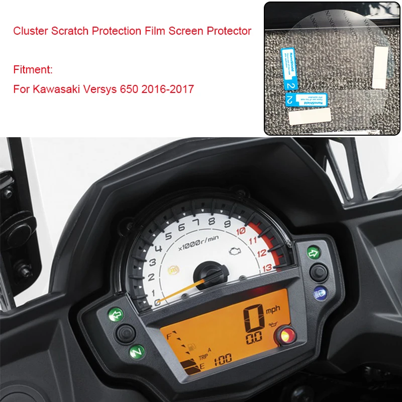 

MTCLUB For Kawasaki Versys 650 2016-2017 Motorcycle Instrument Speedometer Cluster Scratch Protection Film Screen Protector New
