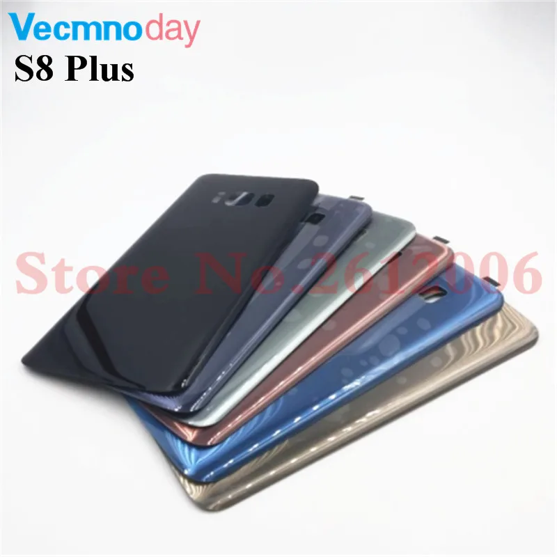 

Vecmnoday 1Pcs For Samsung Galaxy S8 Plus G955 G955F Back Battery Cover Rear Door Panel Housing Case With Adhesive Sticker