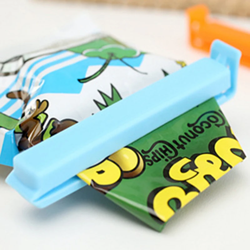 

Brand New Home 6 pcs/set Big Snack Seal Storage Bag Clips Storage Auxiliary clamp seal Ziplock Clip Plastic Bags Food For Fresh
