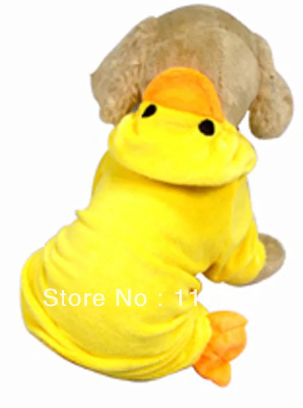 New Funny Yellow Duck Design Pet dogs Coat Free Shipping Dogs Clothes
