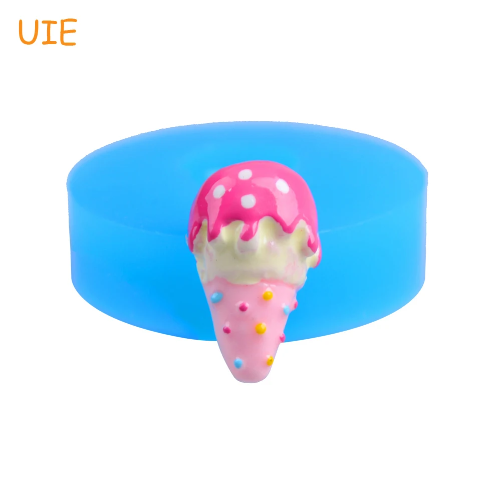 XYL030U 17.5mm Ice Cream Mold with Cone Silicone Mold Miniature Sweets