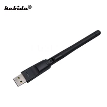kebidu USB2.0 150Mbps WiFi Wireless Network Card 802.11 n/b/g LAN Networking Connector for Ralink RT5370 Antenna for Windows