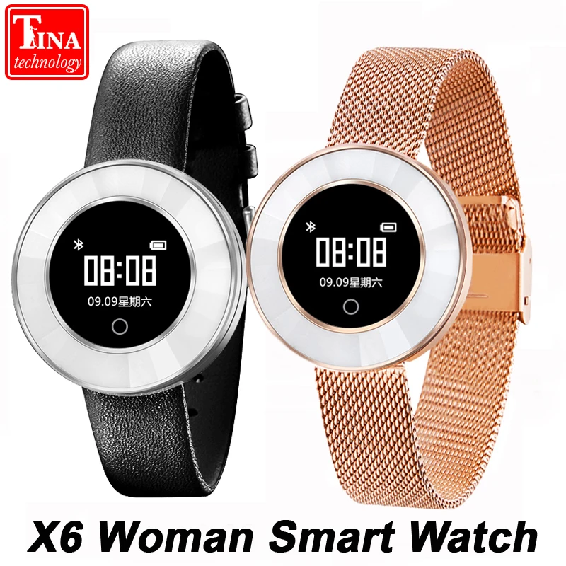

Original X6 Women Smart Watch IP68 Waterproof Heart Rate Blood Pressure Smartwatch Fitness Tracker Relogio Feminino Reloj Mujer