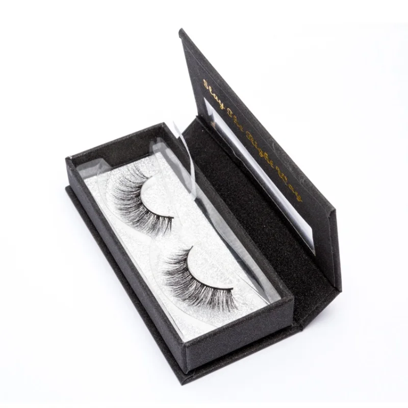 

Big Eye's Secret Factory Price Custom Packaging Mink Lashes False Lashes Russia Eyelash New Black Magnetic Box Free Shipping