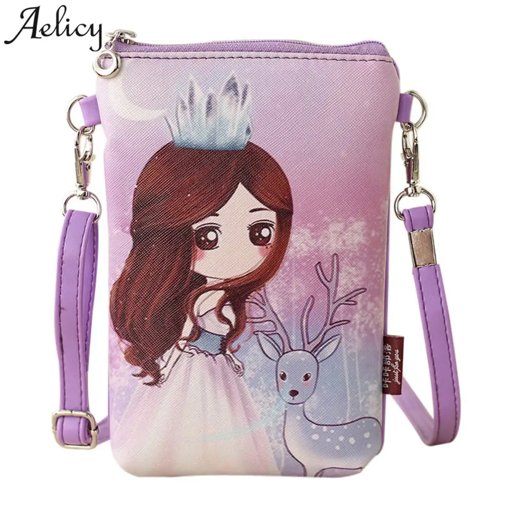 

Aelicy Cartoon Women Messenger Bags Small Female Shoulder Bags Phone Ladies Mini Purse and Handbags Girl Crossbody Bags for Girl