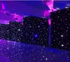 Blue+White LED Stage Drape Star Cloth Curtain Backdrop Background Screen with Controller for Wedding Christmas Party Customed ► Photo 3/6