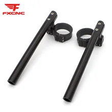 55 мм Riser Rised CNC мотоциклетный руль с зажимом на вилке рукоятки для Yamaha Honda Kawasaki Suzuki Ducati BMW Aprilia
