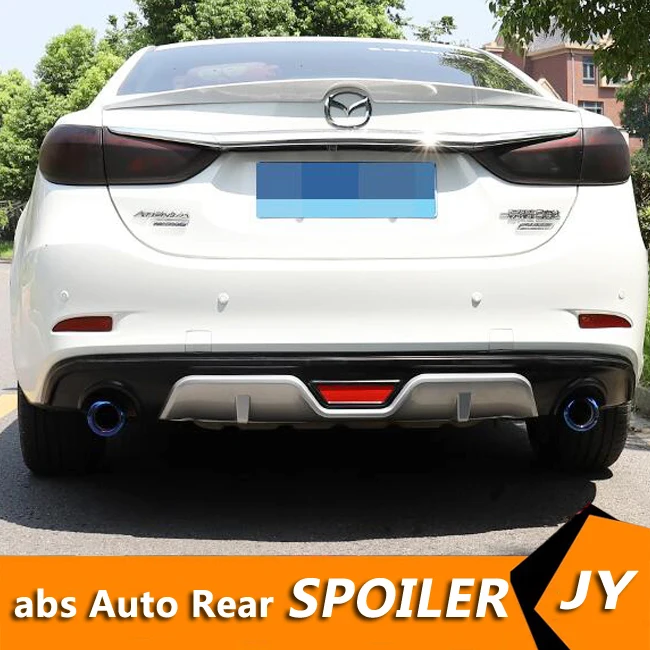 

For Mazda 6 Atenza ABS Rear Bumper Diffuser Bumpers Protector BTS For 2014-2019 Atenza Body kit bumper rear lip rear spoiler