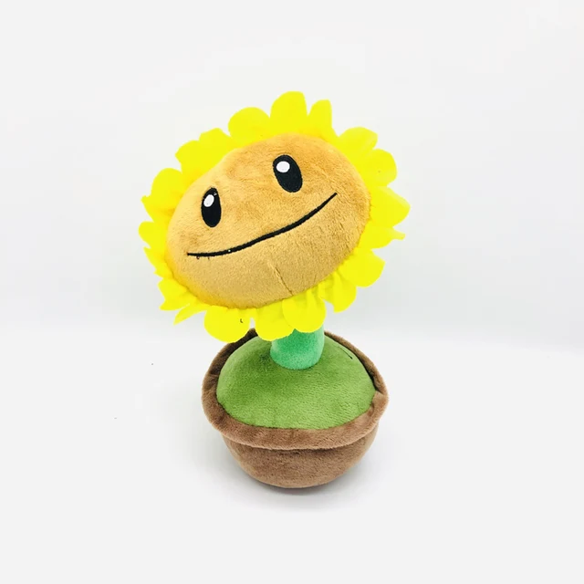 1pcs 20cm Plants vs Zombies Plush Stuffed Toys PVZ Zombies Flower Pot