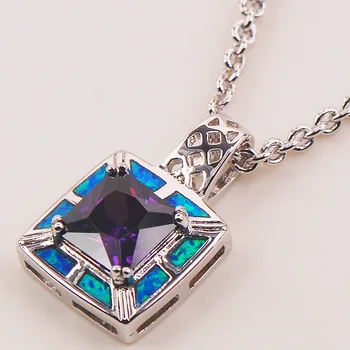 

Blue Fire Opal 925 Sterling Silver Fashion Jewelry Pendant P112